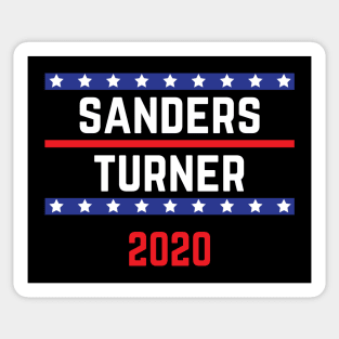 Bernie Sanders 2020 and Nina Turner on the One Ticket Vintage Sticker